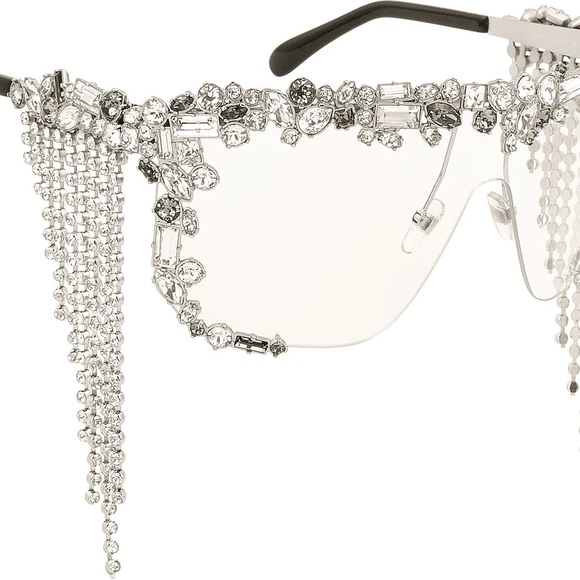 Limited Edition Givenchy Runway Shower Swarovski Embellished Sunglasses 😎